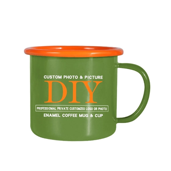12 oz. Two-tone Enamel Coffee Mugs