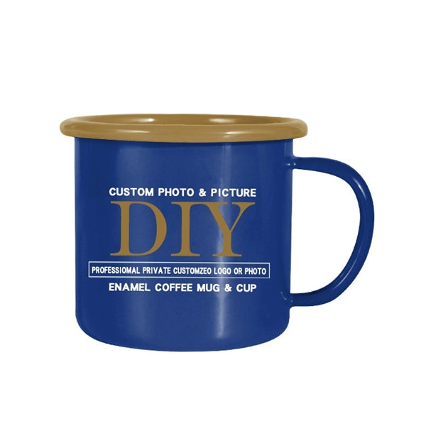 12 oz. Two-tone Enamel Coffee Mugs