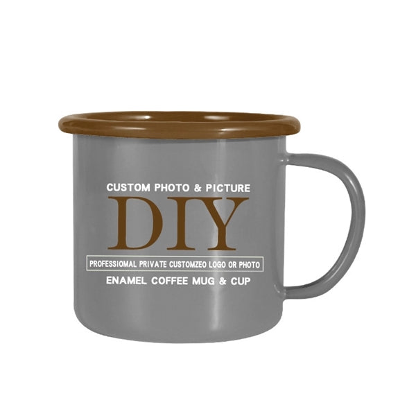 12 oz. Two-tone Enamel Coffee Mugs