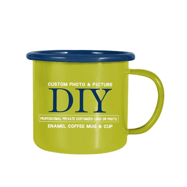 12 oz. Two-tone Enamel Coffee Mugs