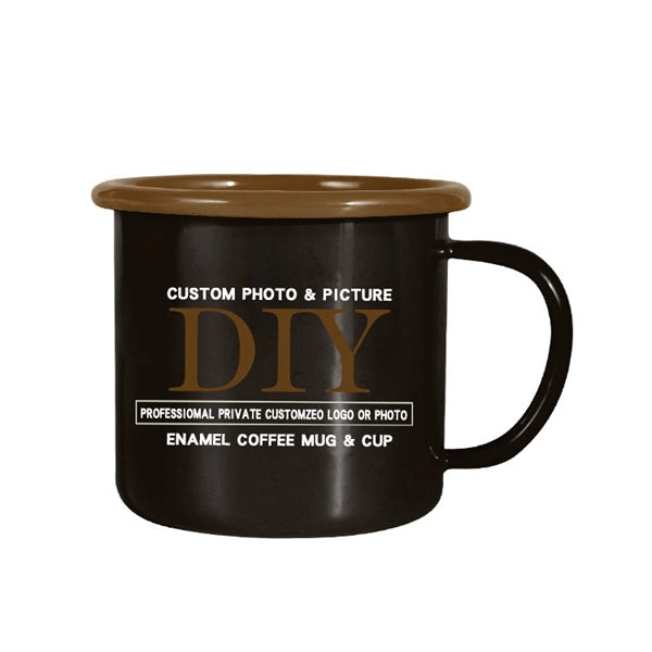 12 oz. Two-tone Enamel Coffee Mugs
