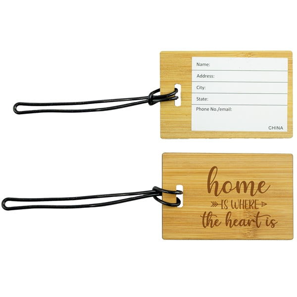 Bamboo Luggage Tag
