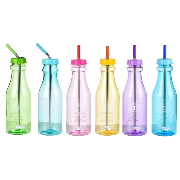 BPA Free Drinking Curved Bent Straws with Pillow Case