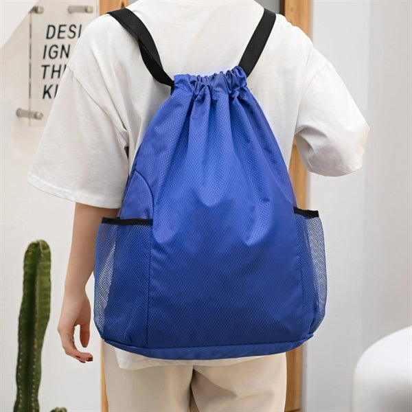 Sports Large Waterproof Basketball Backpack Drawstring Bag