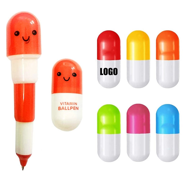 Retractable Capsule Ballpoint Pen
