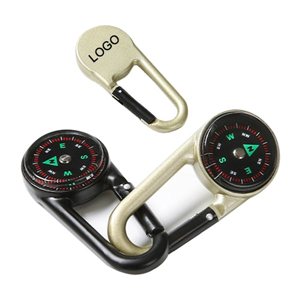 Carabiner Clip On Compass Hiking