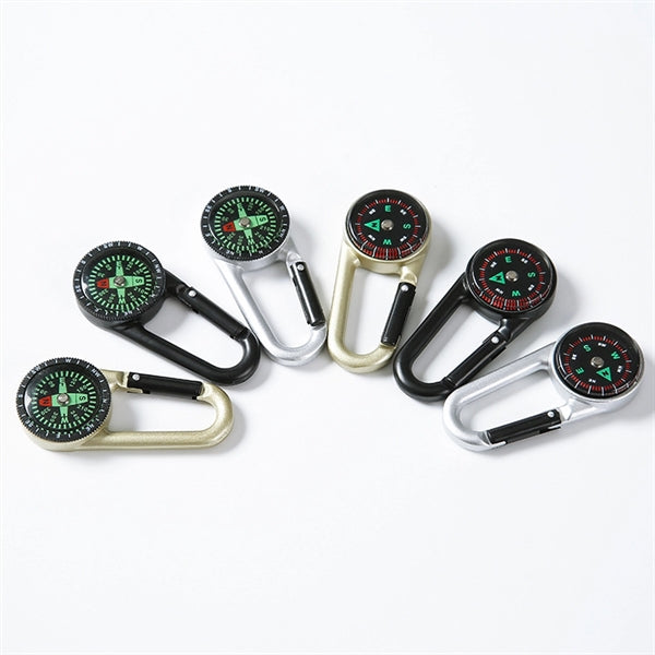 Carabiner Clip On Compass Hiking