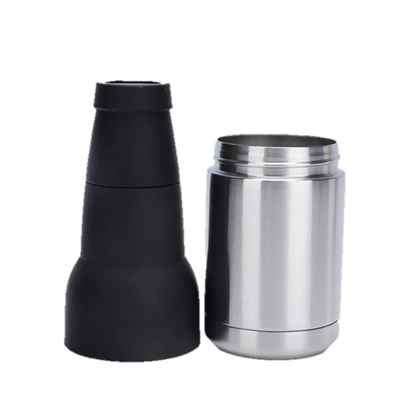 3-in-1 Vacuum Stainless Steel Beer Bottle 12oz Can Cooler