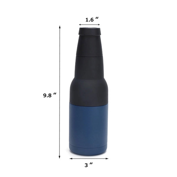 3-in-1 Vacuum Stainless Steel Beer Bottle 12oz Can Cooler