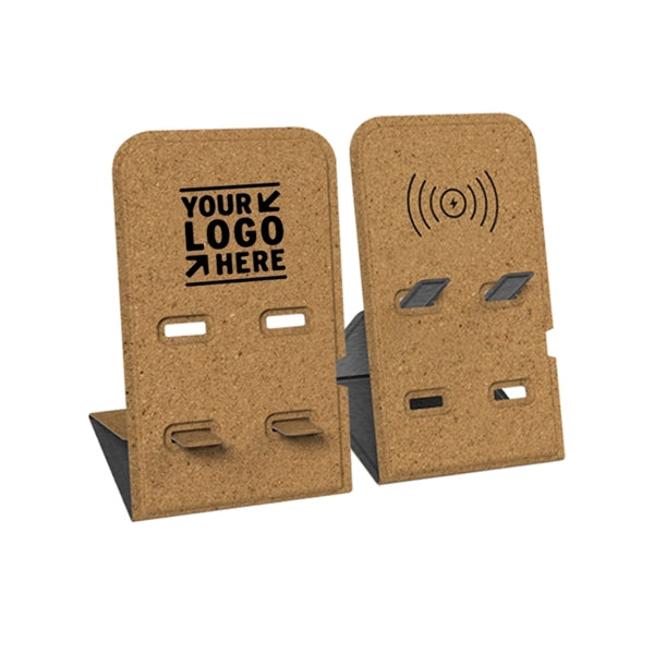 10W Foldable Cork Wireless Charger Stand