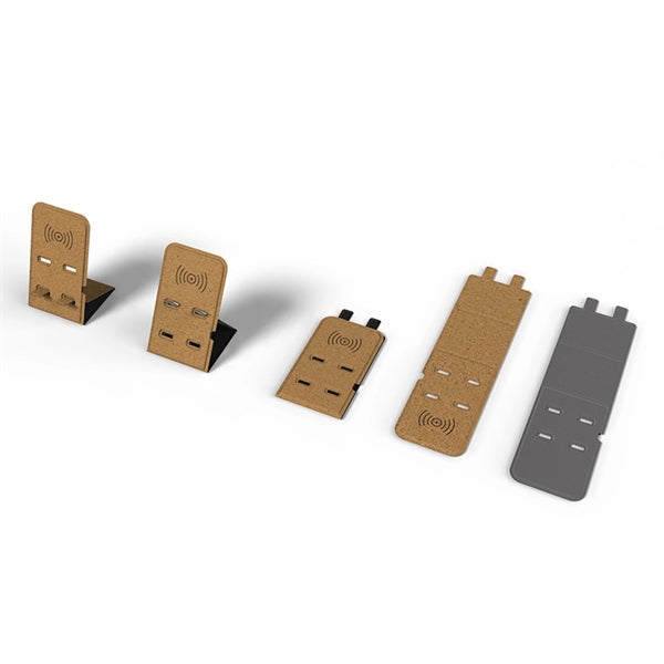 10W Foldable Cork Wireless Charger Stand