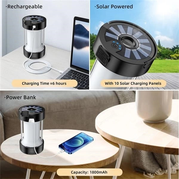Solar Rechargeable Camping Emergency Led Outdoor Light