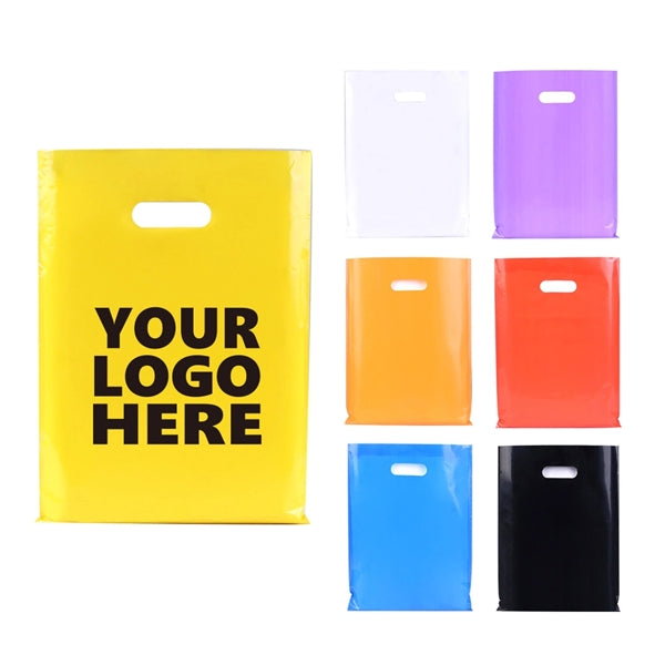 12''x16'' Die Cut Handle Plastic Merchandise Bag
