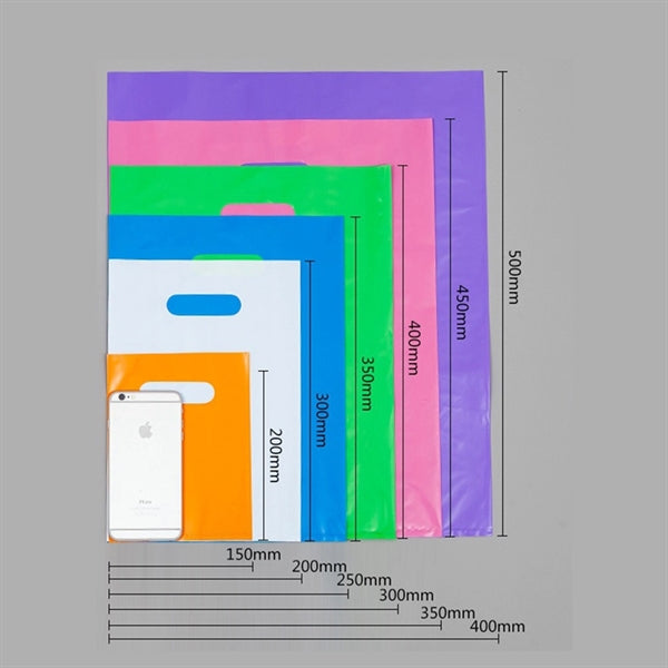 12''x16'' Die Cut Handle Plastic Merchandise Bag