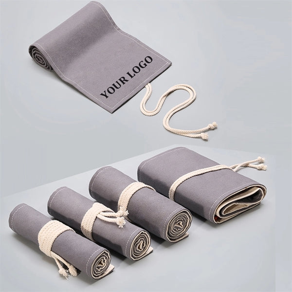 36 Slots Canvas Pencils Roll Pouch