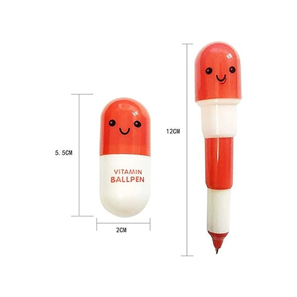 Pill Shaped Capsule Ballpoint Pens