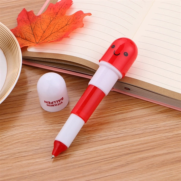 Pill Shaped Capsule Ballpoint Pens