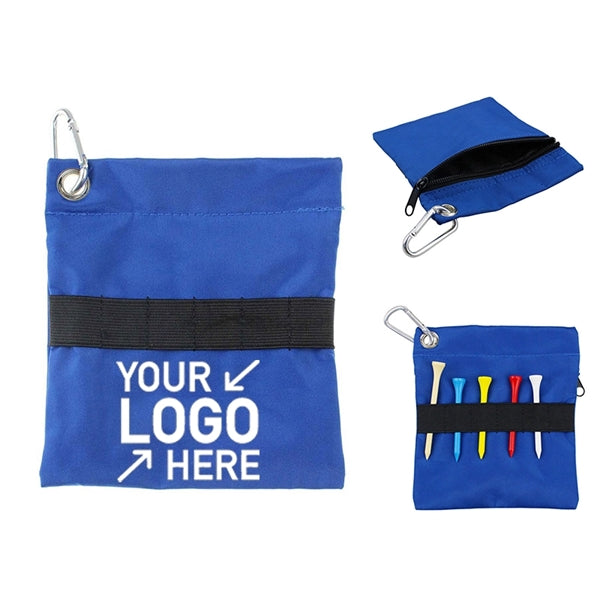 Portable Nylon Golf Pouch w/ Carabiner