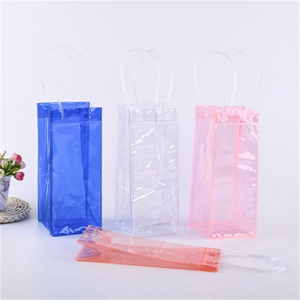 PVC Transparent Red Wine Bottles Gift Bag