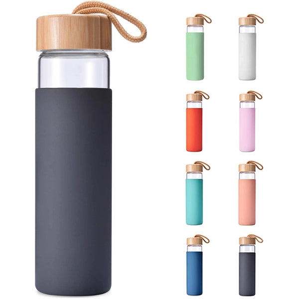 17 Oz Borosilicate Glass Water Bottle