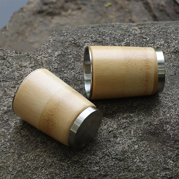6.8 oz Natural Bamboo Mug for Coffee/Tea/Beer
