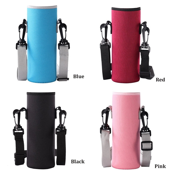 Water Bottle Bag Carrier with Shoulder Strap