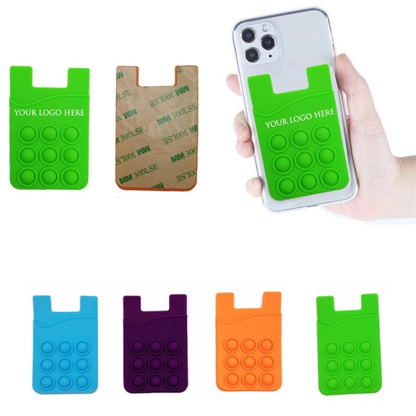 Pop Up Silicone Phone Card Holder