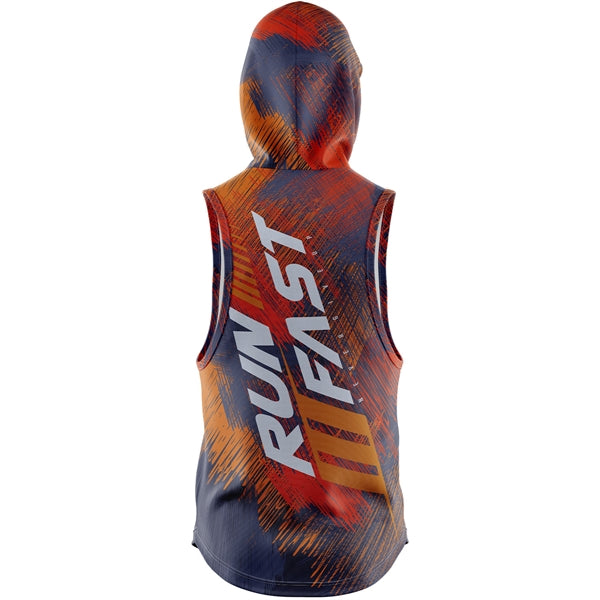 Unisex 180G Cotton Feel Jersey Knit Soft Sleeveless Hoodie