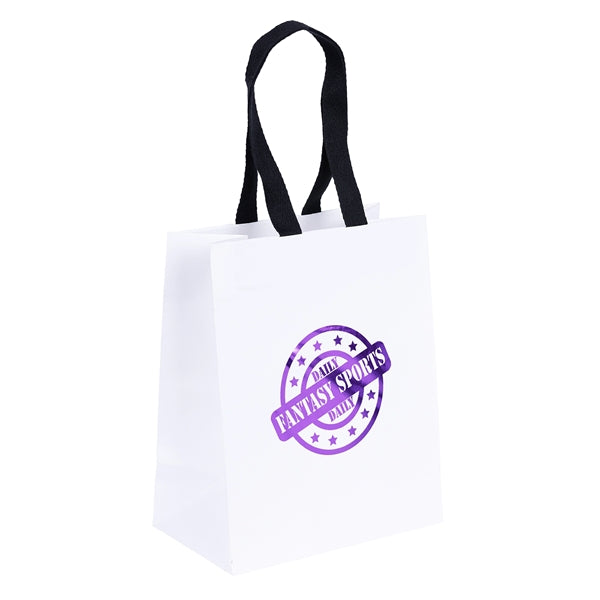 Ash - Woven Handle White Eurotote - Foil Print