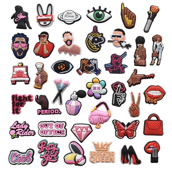PVC Clogs Shoes Charm Accessories