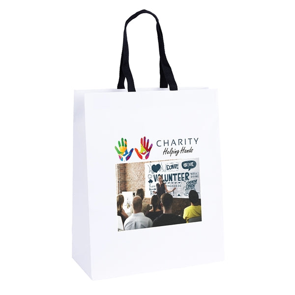 Teak - Woven Handle White Eurotote - ColorVista