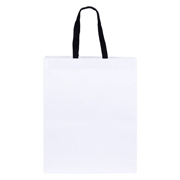 Teak - Woven Handle White Eurotote - Foil Print