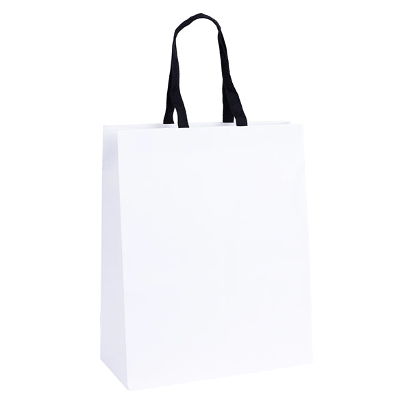 Teak - Woven Handle White Eurotote - Foil Print