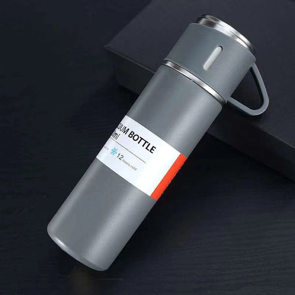 3 Lids Vacuum Stainless Steel Water Bottle