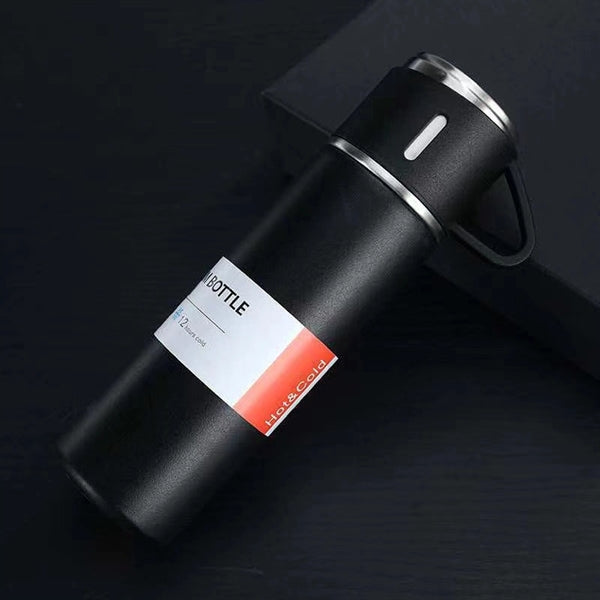 3 Lids Vacuum Stainless Steel Water Bottle