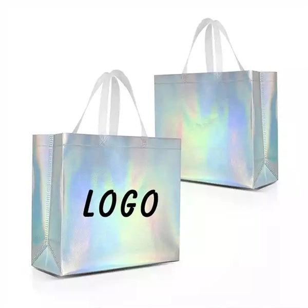 Holographic Laser Iridescent Pvc Shoulder Tote Bag