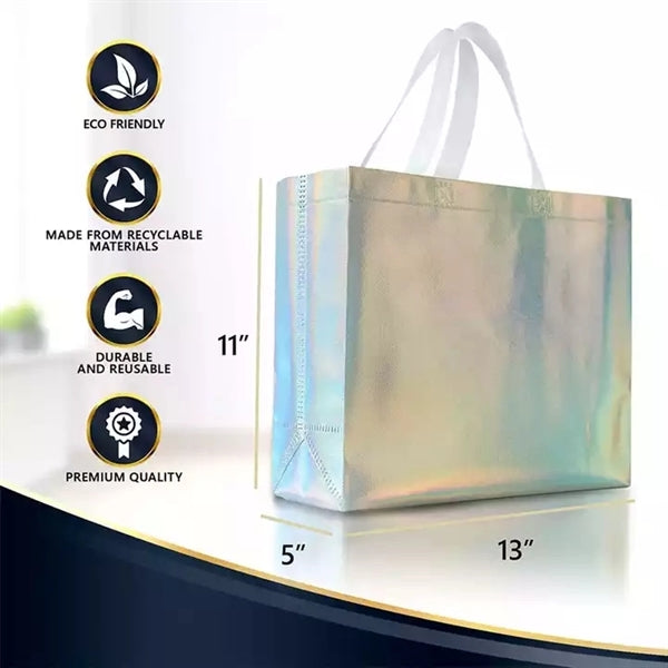 Holographic Laser Iridescent Pvc Shoulder Tote Bag