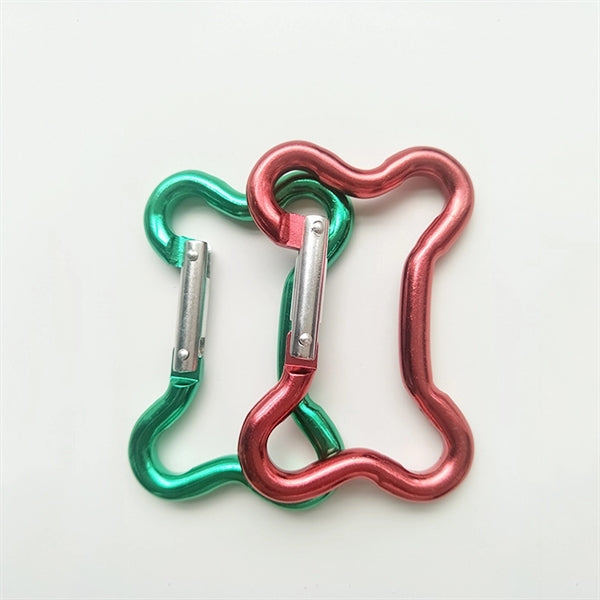 Dog Bone Shaped Spring Snap Metal Aluminum Carabiner