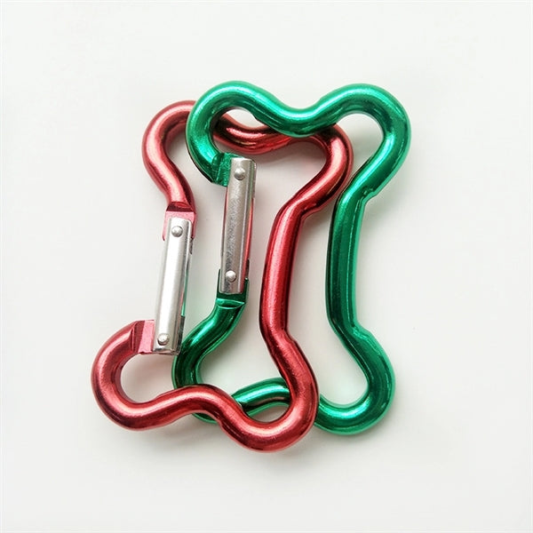Dog Bone Shaped Spring Snap Metal Aluminum Carabiner