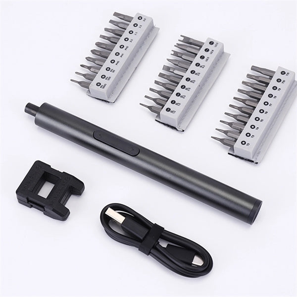 Rechargeable Electric Mini Screwdriver Pen Set with 30 Bits