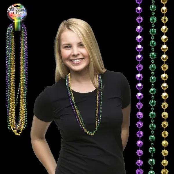 Disco Style Round Beads