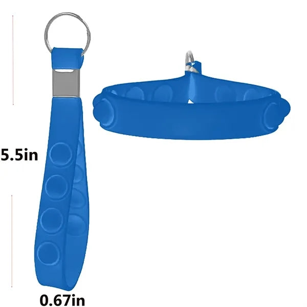 Push Pop Stress Reliever Keychain