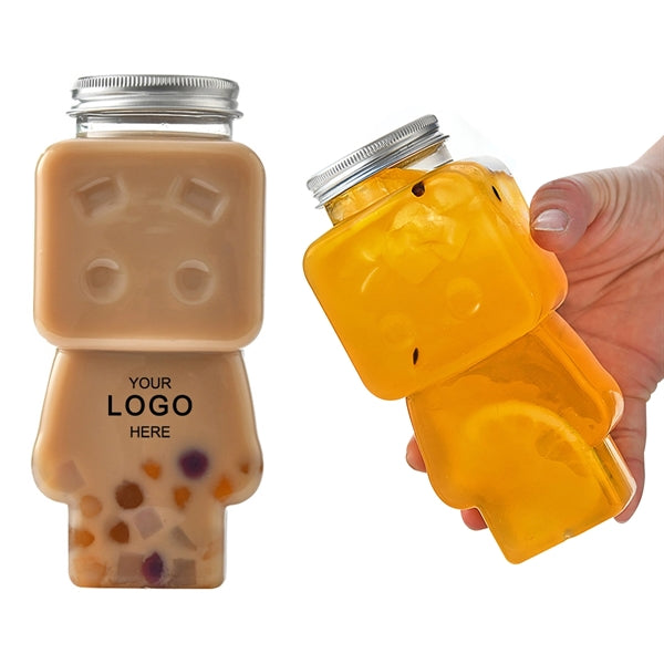 Food Grade Transparent Pet Juice Drink Puppet Plastic Bottle
