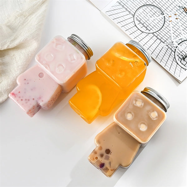 Food Grade Transparent Pet Juice Drink Puppet Plastic Bottle