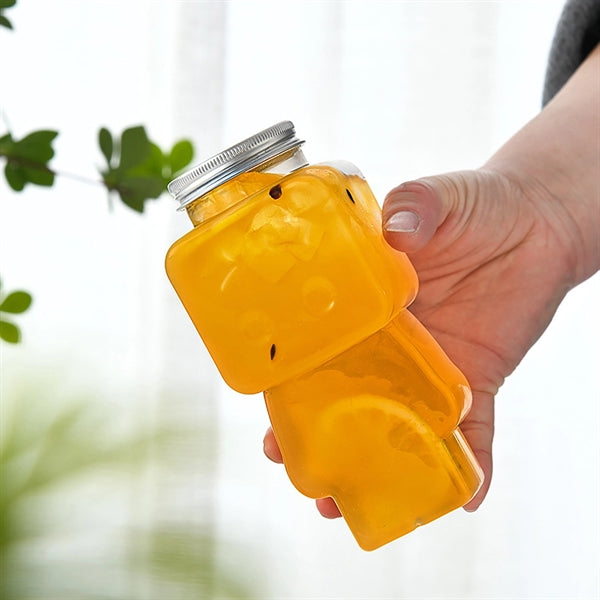 Food Grade Transparent Pet Juice Drink Puppet Plastic Bottle