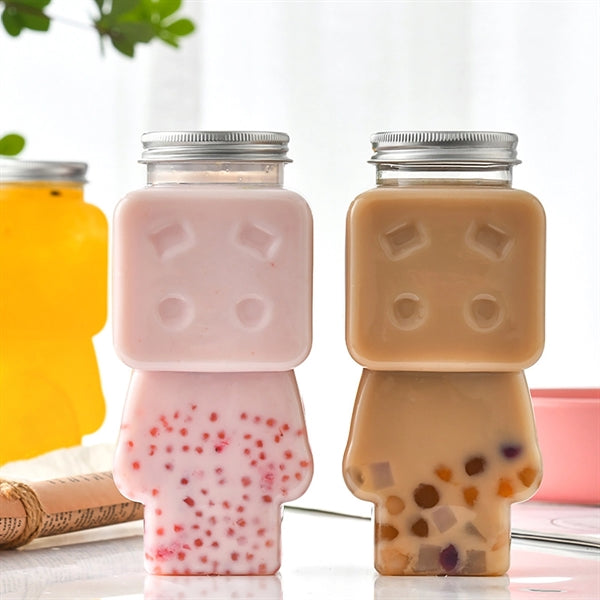 Food Grade Transparent Pet Juice Drink Puppet Plastic Bottle