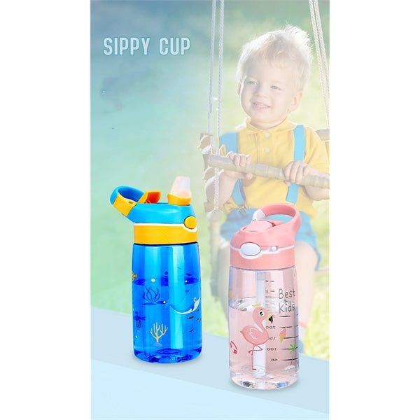 Kids Tritan Water Bottle With Autospout Straw