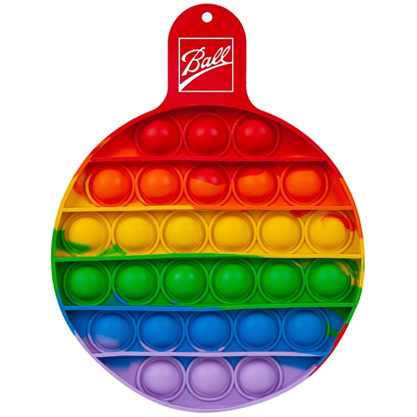 Round Fiddle Popper Silicone Sensory Toy