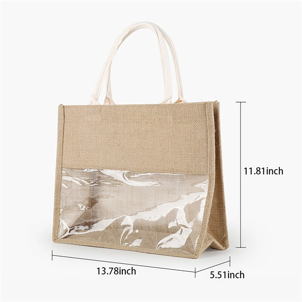 Large Jute Beach Handbag/Woven Tote Bag