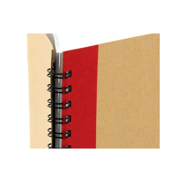 Kraft Paper Cover Lined Spiral Notebook